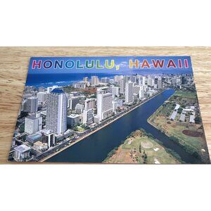 Vintage Honolulu Hawaii Postcard  Phil Mattes Photography  Aloha From Waikiki
